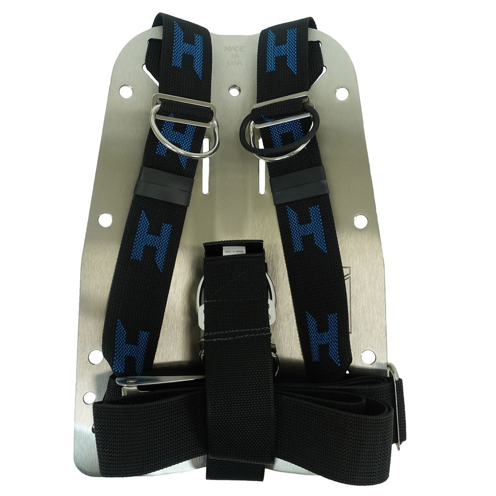 Stainless steel backplate and harness